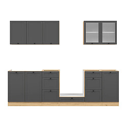 Pegane Cuisine complète 260 cm - Graphite