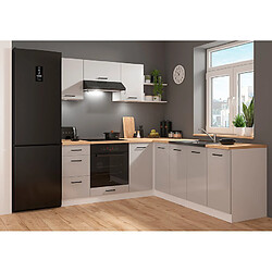 Pegane Cuisine d'angle complète - Blanc