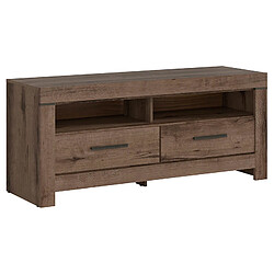 Pegane Meuble TV avec tiroirs - Chêne