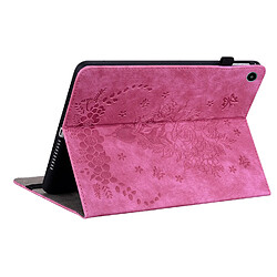 Acheter Étui pour tablette Huawei MatePad SE 10.4 , cuir gaufré, motif papillon et rose - Fuchsia