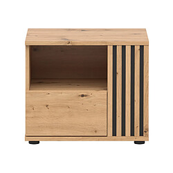 Pegane table de chevet 1 tiroir - Chêne