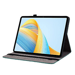 Avis Étui pour tablette Honor Pad V8 Pro , cuir gaufré, motif papillon et rose - Vert