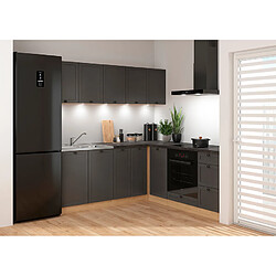 Pegane Cuisine d'angle complète - Gris graphite