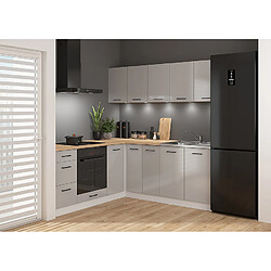 Pegane Cuisine d'angle complète - Blanc