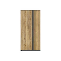 Pegane Armoire 2 portes design - Chêne