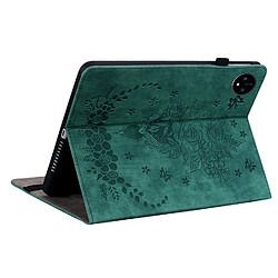 Acheter Étui pour tablette Huawei MatePad Pro 11 (2022) , cuir gaufré, motif papillon et rose - Vert
