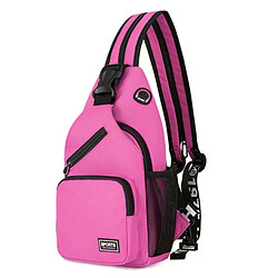 Sac à dos bandoulière unisexe petit format, multifonctionnel et imperméable, sac de poitrine, grande capacité, sac à dos de randonnée~00987