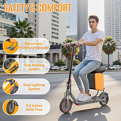 AOVOPRO Trottinette électrique TX01 Scooter Siège avec Sac- 350W - 5.2Ah - Noir pas cher