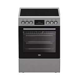 Cuisinière vitrocéramique 66l 4 feux inox - FBE67310GX - B300 - BEKO