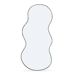 Idmarket Miroir organique contour noir 45 x 100 cm