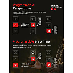 Machine à expresso portable Hibrew H4C Pro programmable 20 bars Noir