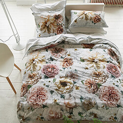 Designers Guild Housse de couette imprimée en percale de coton, PAHARI TUBEROSE