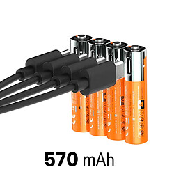 Avis Xtorm Lot de 4 Piles AAA Port USB-C Rechargeables Collection NextGen avec Câble Orange
