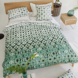 Designers Guild Housse de couette imprimée en percale de coton, KARAOSHI CELADON