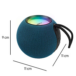 Avis PARTY Enceinte TWS Bluetooth 5.3 15W Lumineuse Format Ronde Modèle Party Ball Bleu