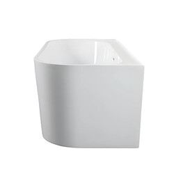 OTITEC Baignoire îlot avec vidage – 170 x 75 cm – Blanc brillant – OLIVIA