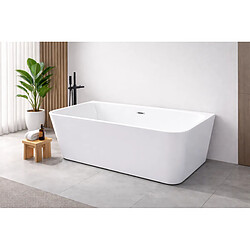 OTITEC Baignoire îlot avec vidage – 160 x 75 cm – Blanc brillant – MIRABELLE
