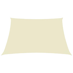 Helloshop26 Voile toile d'ombrage parasol tissu oxford carré 7 x 7 m crème 02_0009539