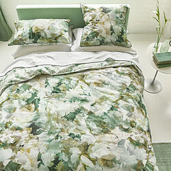 Designers Guild Housse de couette imprimée en percale de coton, FLEURS DE JOUR CELADON