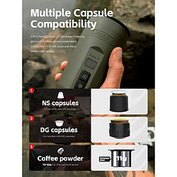 Acheter Machine à expresso portable Hibrew H4C, programmable, avec batterie amovible