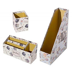 Avis Harry Potter Organiseur de Bureau 5 pièces pour Documents et Fournitures Blanc / Jaune