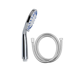 Avizar Pommeau de Douche Multijet avec Flexible 1.5m et Support Mural Blanc