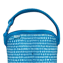 Acheter Built Sac Isotherme Zippé pour Deux Biberons Motif Pois avec Sangle Amovible Bleu