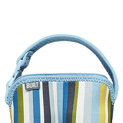 Built Sac Isotherme Zippé pour Deux Biberons Motif Rayures avec Sangle Amovible Multicolore