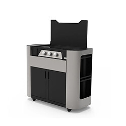 Plancha gaz 7200w plaque fonte émaillée 75x40cm - PCXG375D - Exclusive 375 - LE MARQUIER