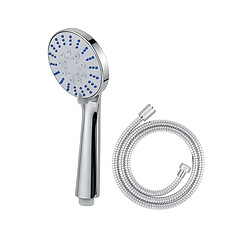 Avizar Pommeau de Douche Multijet avec Flexible 1.5m et Support Mural Blanc