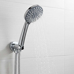 Avizar Set de Douche Multifonction avec Pommeau et Flexible 1.5m Inox Argent