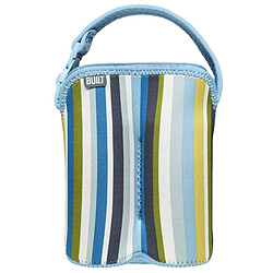 Built Sac Isotherme Zippé pour Deux Biberons Motif Rayures avec Sangle Amovible Multicolore