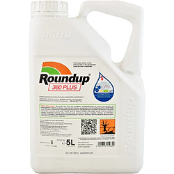 BAYER Désherbant Roudup 360 Plus Herbicide Concentré Total Jardin glyphosate systémique 5L