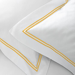 Cotton & Co Taie d'oreiller en satin de coton égyptien 320 fils double bourdon or