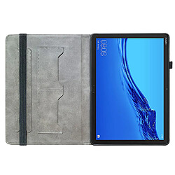 Housse pour iPad Air 2019 10.5 Motif Floral avec Support et Porte-Stylet TPU Souple, Noir Blanc