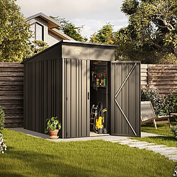 Hoggar - Abri Pioneer Y30 - 2,82m² - Abri extérieur métallique - Construction IronCore® - Portes premium - Anti-corrosion - 10 ans de garantie