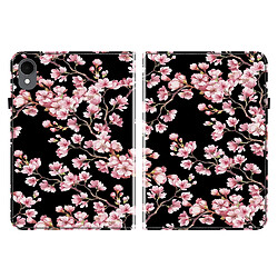 Housse pour Samsung Galaxy Tab S11 Motif Floral avec Support et Porte-Stylet TPU Souple, Rose