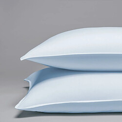 Cotton & Co Taie d'oreiller en percale lavée de coton 120 fils