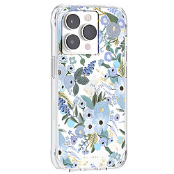 Avis Rifle Paper Co. Rifle Paper Coque pour iPhone 14 Pro Antibactérienne avec Motif Floral Garden Party Bleu