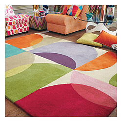 UnAmourDeTapis Tapis salon Fait main KALEIDO Multicolore 200x280 en laine
