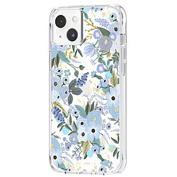 Rifle Paper Co. Rifle Paper Coque pour iPhone 14 Plus Motif Floral Garden Party Antibactérienne Bleu pas cher