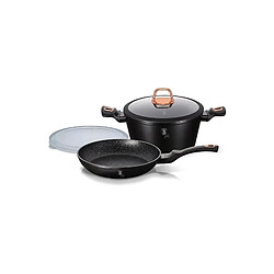Berlinger Haus Batterie de cuisine 4 pièces Rose Noir BerlingerHaus BH-7741T