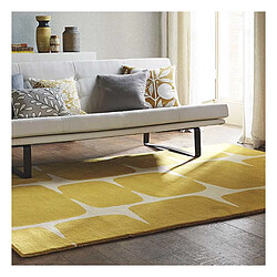 UnAmourDeTapis Tapis salon Fait main LOHKO Jaune 200x280 en laine