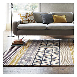 UnAmourDeTapis Tapis salon Fait main RAITA Gris 200x280 en laine