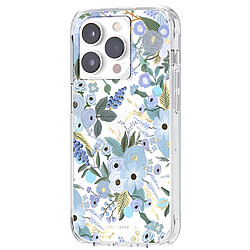 Rifle Paper Co. Rifle Paper Coque pour iPhone 14 Pro Antibactérienne avec Motif Floral Garden Party Bleu pas cher
