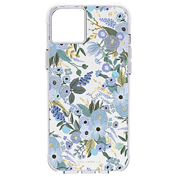 Rifle Paper Co. Rifle Paper Coque pour iPhone 14 Plus Motif Floral Garden Party Antibactérienne Bleu