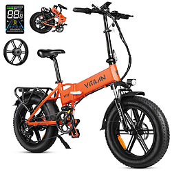 Vélo électrique Vitilan V3 20" Moteur 750W 48V 13AH Orange