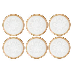 Bjorn Assiette COSMOS Ø27,5cm - 6 pièces - Crème