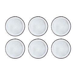 Bjorn Assiette IRIS Ø26cm - 6 pièces - Blanc ivoire