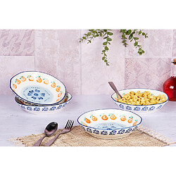 Bjorn Assiette creuse NAPOLI Ø21,5cm - 4 pièces - Agrume